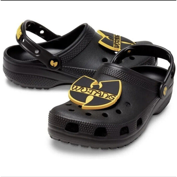 NEW Crocs x Wu-Tang Clan Black Classic Clog Slipper Size 5M/7W NWT 207759-001 main image 4